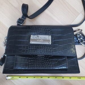Valentino Emboss Crocodile black bag